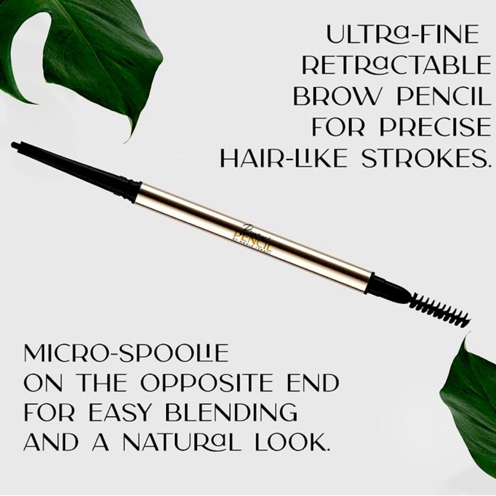 Brow pencils by Nadia Isabel in multiple colors.